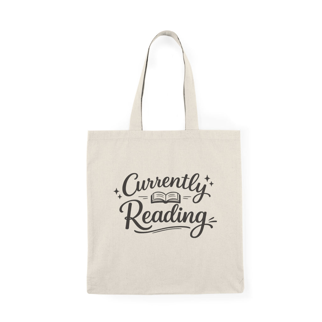 Currently Reading Canvas Tote - Book Lover Natural Cotton Bag