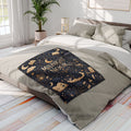 Midnight Nook Fleece Blanket — Cozy Bookish Throw with Moon & Stars