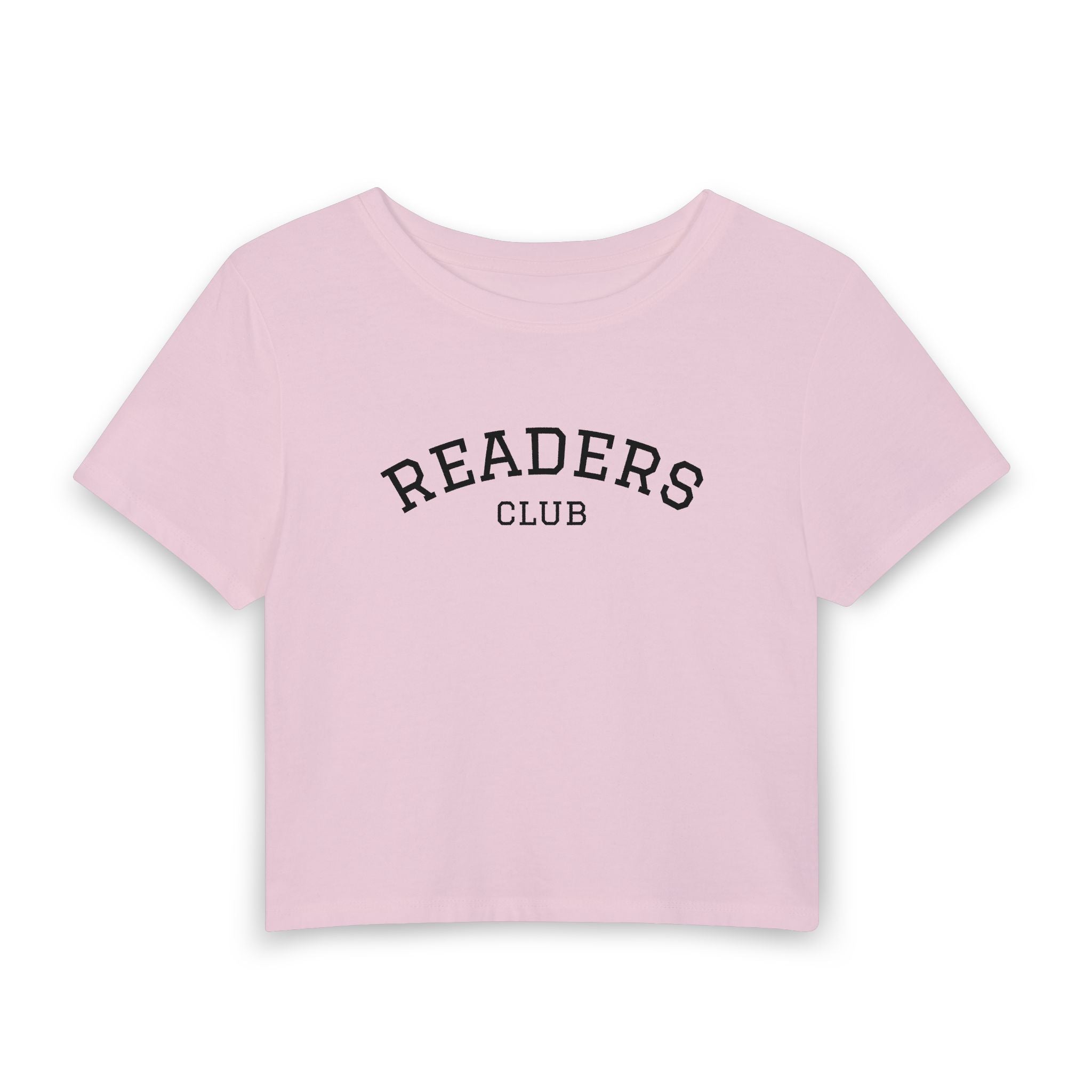 Readers Club Crop Tee — Women's Literary Baby Tee