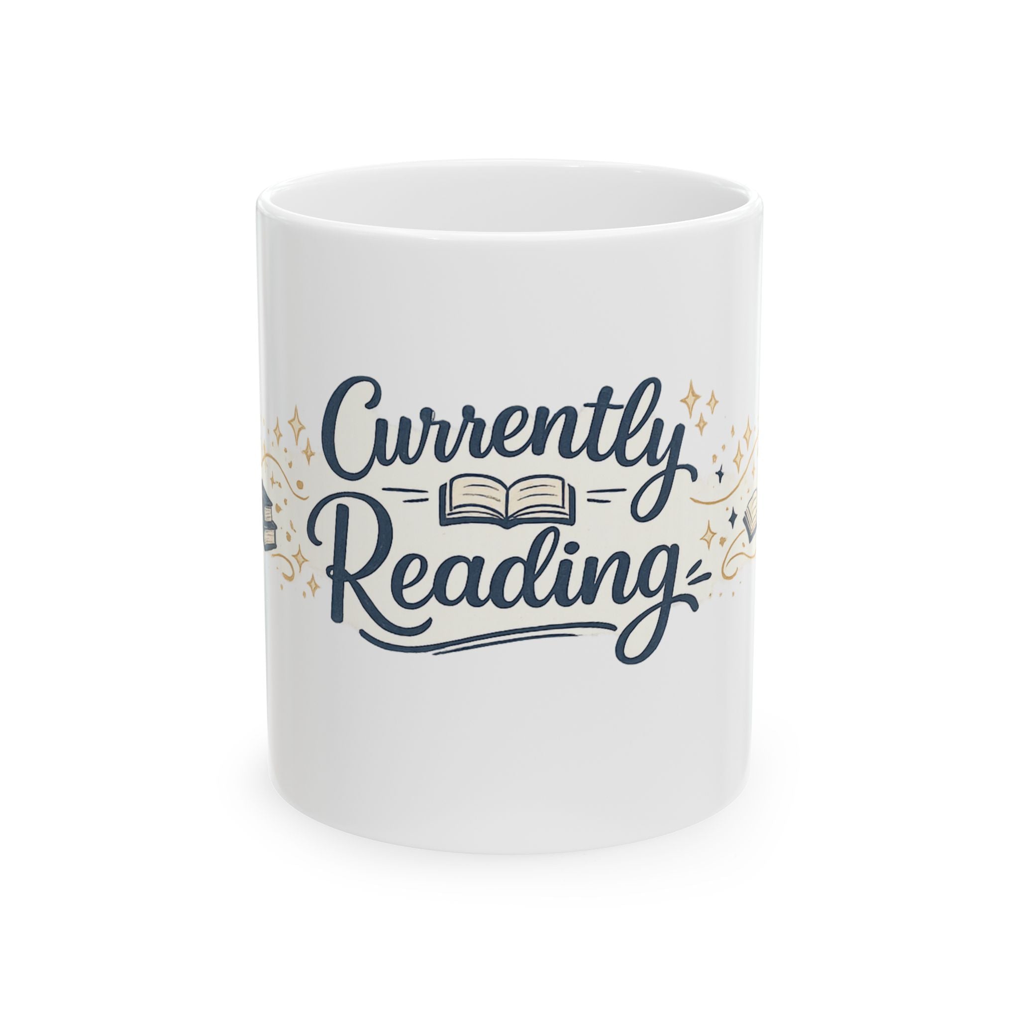 Currently Reading Ceramic Mug — Book Lover Coffee Cup (11oz & 15oz)