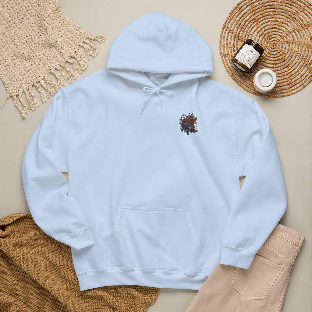 Cowboy Hat Hoodie — "Boots Books & Slow Burns" Western Romance Pullover